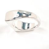 GUCCI Ring Diagonal Interlocking G Sterling Silver 925 US Size 5.75 Women