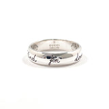 GUCCI Ring Blind for Love Sterling Silver 925 US SizeUS 7 Silver mens