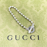 GUCCI bracelet Ball chain Sterling Silver 925 Silver unisex