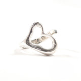 TIFFANY&Co. Ring Open heart Elsa Peretti Silver925 #US 5 1/2 Silver Women Second hand