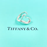 TIFFANY & CO. Ring Open heart Elsa Peretti Sterling Silver 925 US Size 6 Women