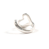 TIFFANY & CO. Ring Open heart Elsa Peretti Sterling Silver 925 US Size 6 Women