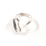 TIFFANY & CO. Ring Open heart Elsa Peretti Sterling Silver 925 US Size 6 Women