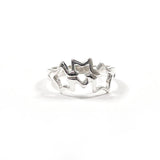 TIFFANY&Co. Ring Triple star Silver925 #US 6 Silver Women Second hand