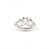TIFFANY&Co. Ring Triple star Silver925 #US 6 Silver Women Second hand