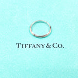 TIFFANY&Co. Ring Knife edge Pt950Platinum #US 4 3/4 Silver Women Second hand