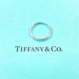 TIFFANY&Co. Ring Milgrain Bundling gathered together Pt950Platinum #US 5 1/4 Silver Women Second hand