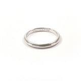TIFFANY&Co. Ring Milgrain Bundling gathered together Pt950Platinum #US 5 1/4 Silver Women Second hand