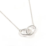 TIFFANY&Co. Necklace Double loop Elsa Peretti Sterling Silver 925 Silver Women
