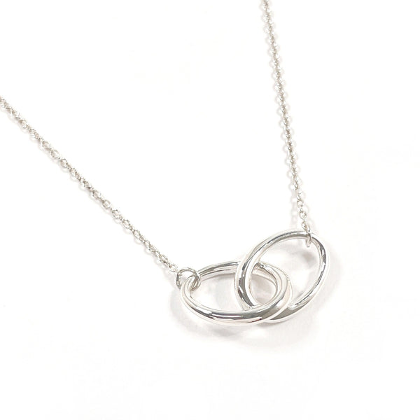 TIFFANY&Co. Necklace Double loop Elsa Peretti Sterling Silver 925