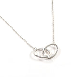 TIFFANY&Co. Necklace Double loop Elsa Peretti Sterling Silver 925 Silver Women