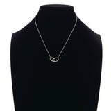 TIFFANY&Co. Necklace Double loop Elsa Peretti Sterling Silver 925 Silver Women