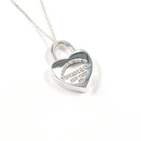 TIFFANY&Co. Necklace Heart lock Return to Sterling Silver 925 Silver Women