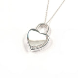 TIFFANY&Co. Necklace Heart lock Return to Sterling Silver 925 Silver Women