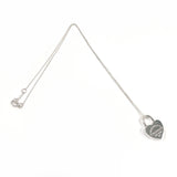 TIFFANY&Co. Necklace Heart lock Return to Sterling Silver 925 Silver Women