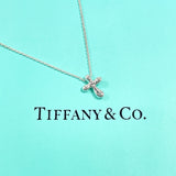 TIFFANY&Co. Necklace Cross mini Elsa Peretti Silver925 Silver Women Second hand