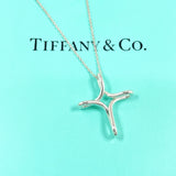 TIFFANY&Co. Necklace Infinity cross Elsa Peretti Silver925 Silver Women Second hand