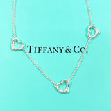 TIFFANY&Co. Necklace Triple Open Heart 3P Elsa Peretti Silver925 Silver Women Second hand