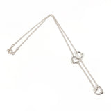 TIFFANY&Co. Necklace Triple Open Heart 3P Elsa Peretti Silver925 Silver Women Second hand