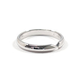 TIFFANY & CO. Ring nesting narrow Band ring Pt950Platinum US Size 6.25 unisex