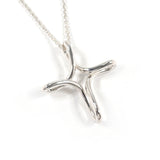 TIFFANY & CO. Necklace Infinity cross Elsa Peretti Sterling Silver 925 unisex