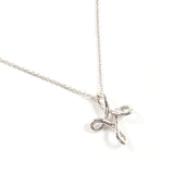 TIFFANY & CO. Necklace Infinity cross Elsa Peretti Sterling Silver 925 Women