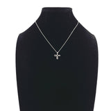 TIFFANY & CO. Necklace Infinity cross Elsa Peretti Sterling Silver 925 Women