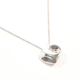 TIFFANY & CO. Necklace Fold heart Sterling Silver 925 vintage accessory Women