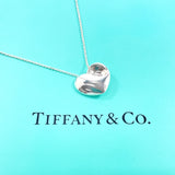 TIFFANY & CO. Necklace Fold heart Sterling Silver 925 vintage accessory Women