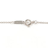 TIFFANY & CO. Necklace Fold heart Sterling Silver 925 vintage accessory Women