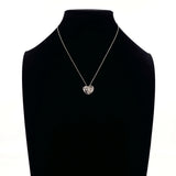 TIFFANY & CO. Necklace Fold heart Sterling Silver 925 vintage accessory Women