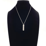 TIFFANY & CO. Necklace 1837 Bar Pendant Sterling Silver 925 vintage unisex