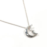 TIFFANY & CO. Necklace Crescent Moon Paloma Picasso Sterling Silver 925 unisex