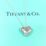 TIFFANY & CO. Necklace Curved heart Elsa Peretti Sterling Silver 925 Women
