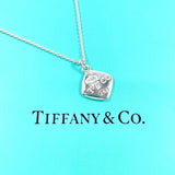 TIFFANY & CO. Necklace 1837 montage cushion Sterling Silver 925 vintage Women