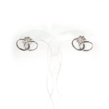TIFFANY & CO. earring Double loop Elsa Peretti Stud Earrings Sterling Silver 925 Women
