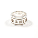 TIFFANY & CO. Ring Atlas Wide ring Sterling Silver 925 US Size 8.5 mens