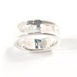 TIFFANY & CO. Ring 1837 Medium Sterling Silver 925 US Size 5.5 Women