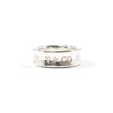 TIFFANY & CO. Ring 1837 Medium Sterling Silver 925 US Size 5.5 Women