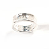 TIFFANY & CO. Ring 1837 Medium Sterling Silver 925 US Size 5.5 Women