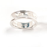 TIFFANY & CO. Ring 1837 Medium Sterling Silver 925 US Size 6.75 unisex