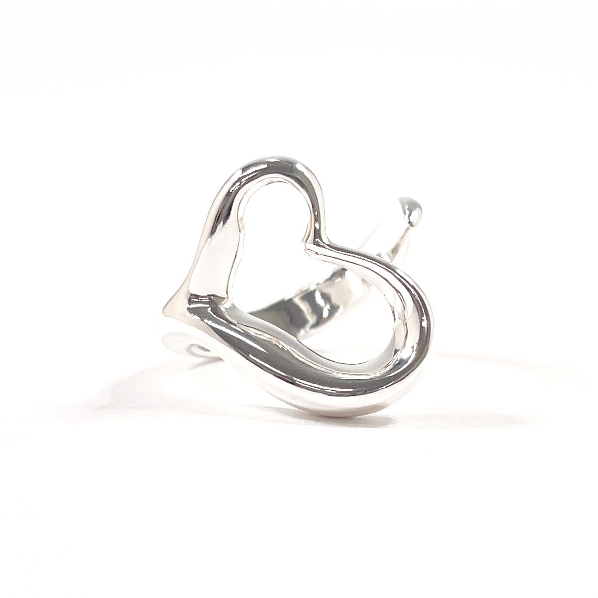 TIFFANY & CO. Ring Open heart Elsa Peretti Sterling Silver 925 US