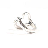 TIFFANY & CO. Ring Open heart Elsa Peretti Sterling Silver 925 US Size 7.25 Silver Women