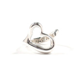 TIFFANY & CO. Ring Open heart Elsa Peretti Sterling Silver 925 US Size 5.25 Women