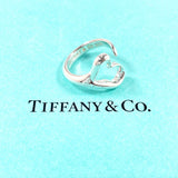 TIFFANY & CO. Ring Open heart Elsa Peretti Sterling Silver 925 US Size 5.25 Women