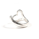TIFFANY & CO. Ring Open heart Elsa Peretti Sterling Silver 925 US Size 5.25 Women