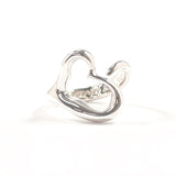 TIFFANY & CO. Ring Open heart Elsa Peretti Sterling Silver 925 US Size 4.75 Women