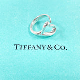 TIFFANY & CO. Ring Open heart Elsa Peretti Sterling Silver 925 US Size 4.75 Women