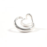 TIFFANY & CO. Ring Open heart Elsa Peretti Sterling Silver 925 US Size 4.75 Women