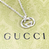 GUCCI Necklace Interlocking G Sterling Silver 925 mens